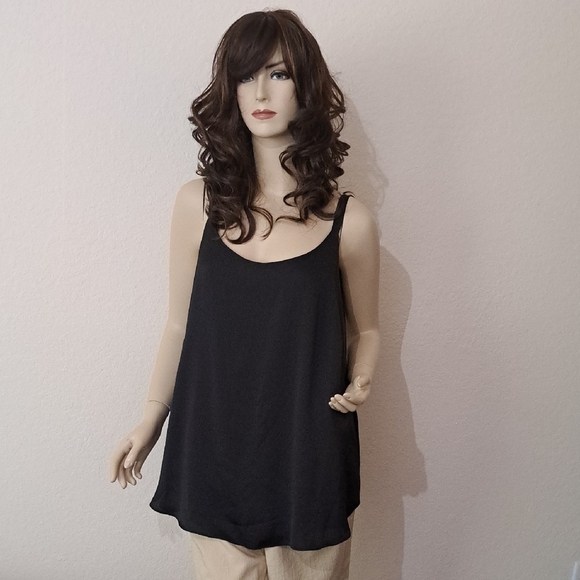 Black Sleeveless Camisole with Strappy Back - Picture 12 of 16